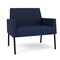 Lesro Mystic Lounge Reception Bariatric Chair, Black, RF Blueberry Back, MD Ink Seat, RF Blueberry Panels ML1401 - alternate 1